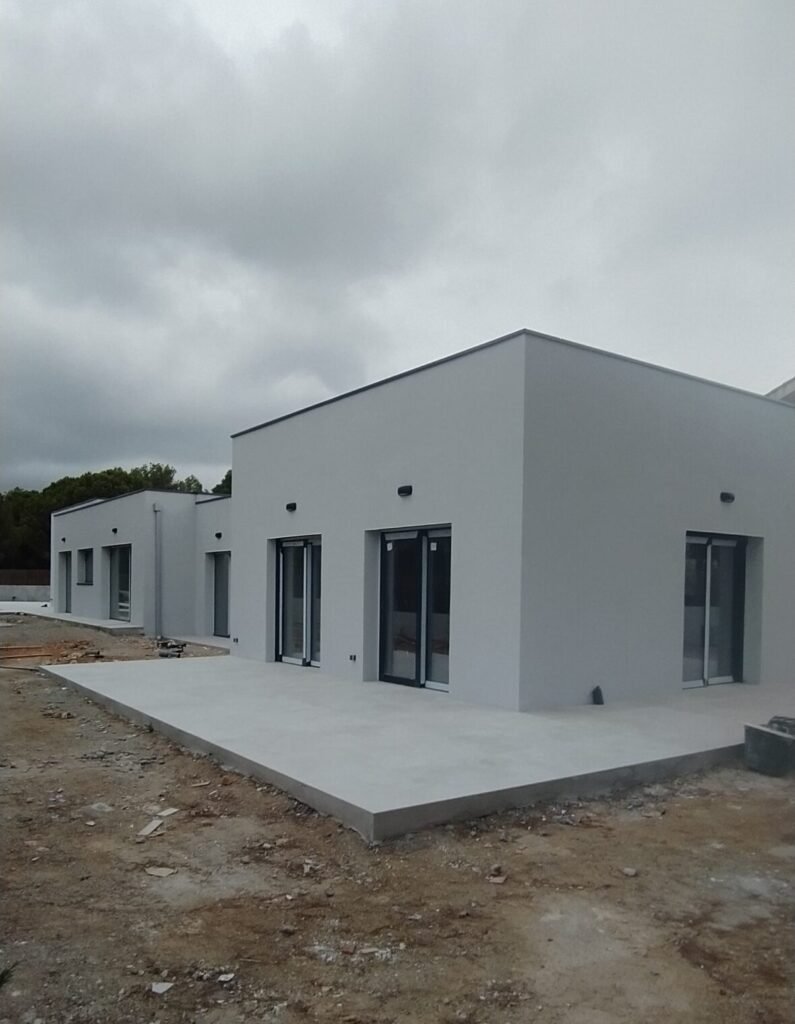 Fachada SATE terminada en vivienda unifamiliar